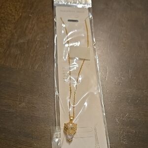 Gold Panther Pendant Necklace